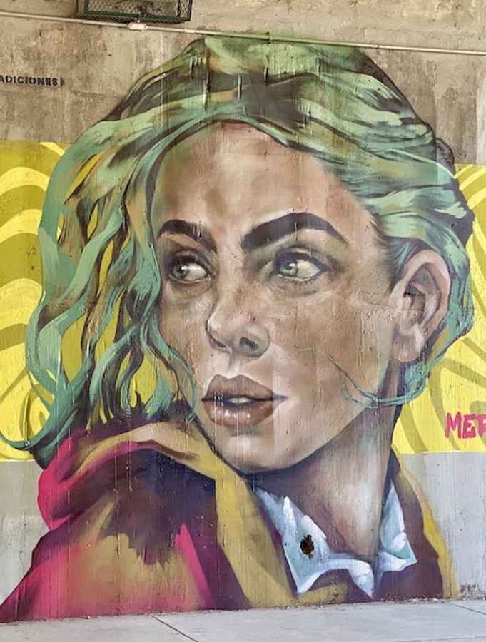 Street art by merle one