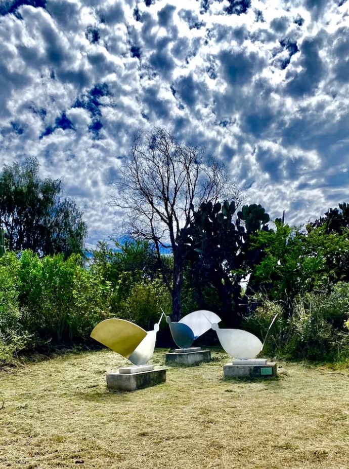The sculpture garden