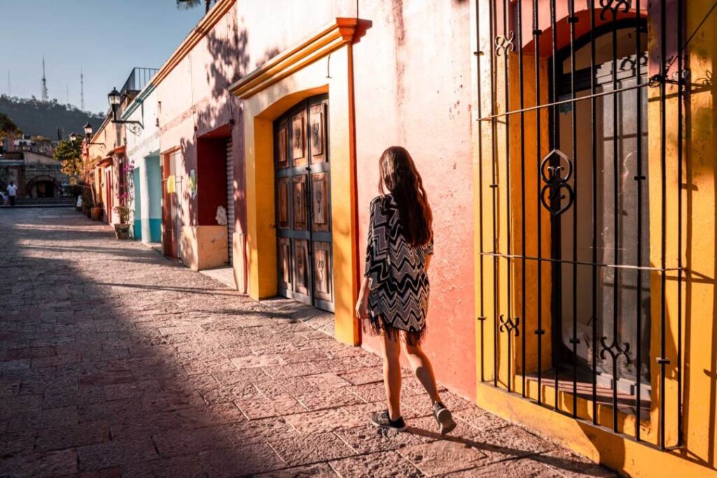 Woman walking on the Street