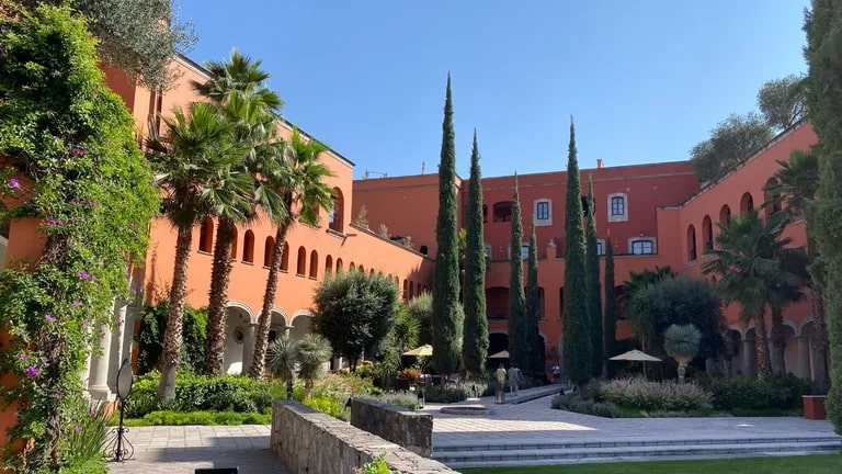 The courtyard at Rosewood San Miguel de Allende