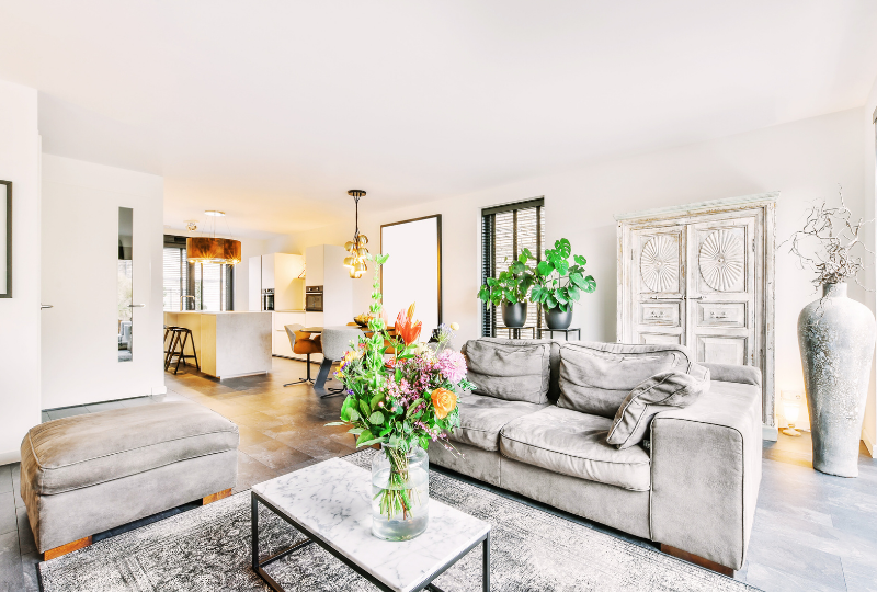 Modern living room bainbridge island