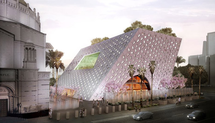 First look at the OMA addition to Wilshire Boulevard Temple