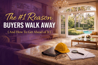 home inspector evaluating luxury Beverly Hills estate before listing