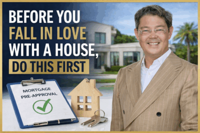 Christophe Choo Beverly Hills luxury real estate advisor with mortgage pre approval home buying strategy concept
