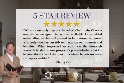 Sherry Cai 5-Star Google Review for Christophe Choo Coldwell Banker Realty Pacific Palisades