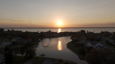 North Merritt Island, Florida Space Coast overlooking the Indian River