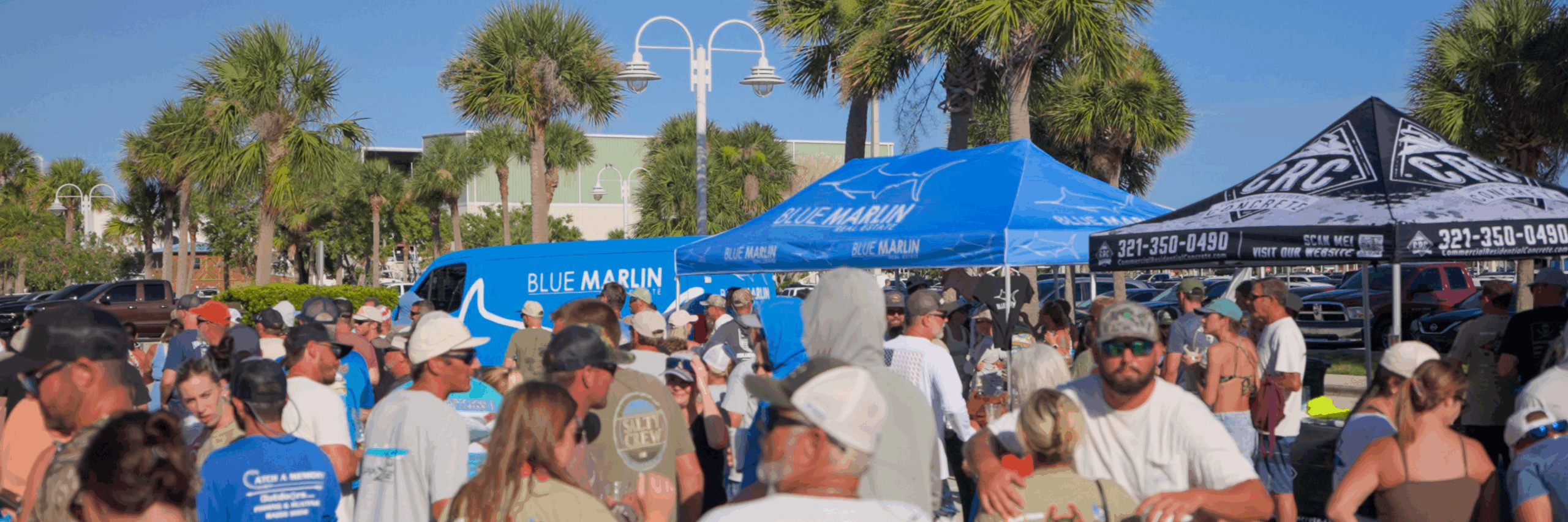 Blue Marlin Real Estate van at a local Brevard County event