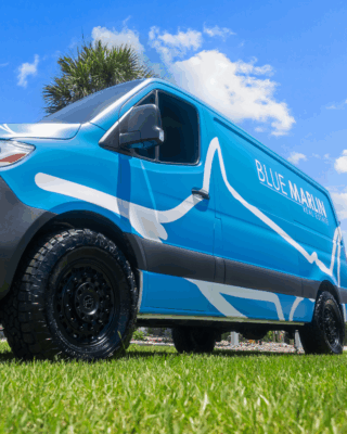 Blue Marlin Real Estate moving billboard in Brevard County