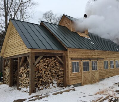 Exterior of a Vermont Maple Sugaring house