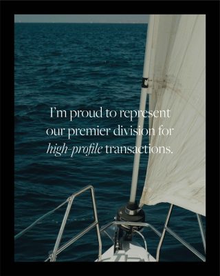 Representing a premier division for high-profile luxury real estate transactions