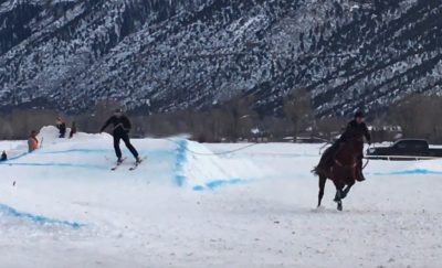 What is skijoring? Where the wild west and ski culture collide.