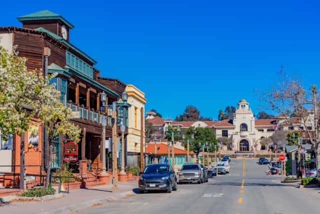 Street scene in Old Town Temecula near La Cresta, California