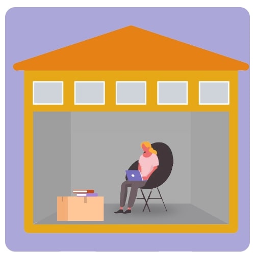 Can I work in a storage unit