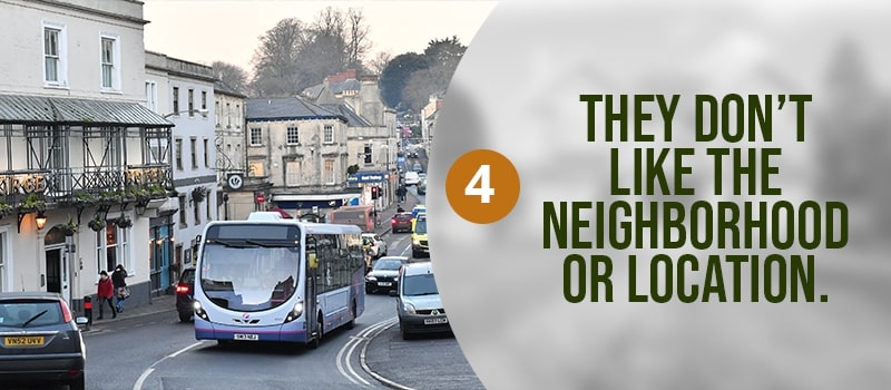 Don't like the location