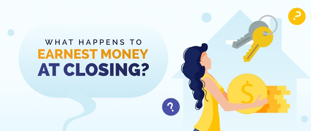 Earnest money at closing