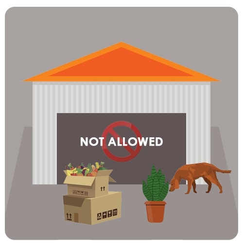 can and can't I store in the facility