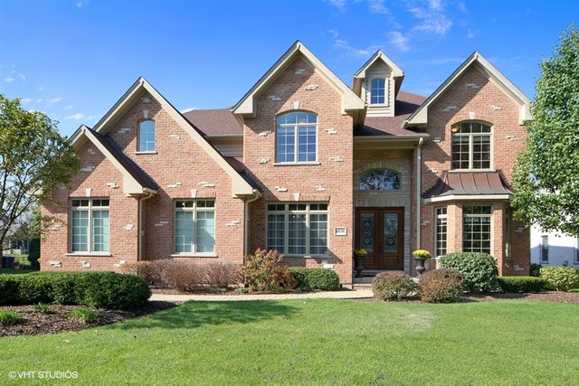 Luxury home on a tree-lined street in Hinsdale Illinois prepared for sale