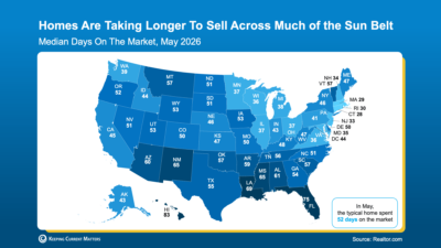 map of days on market nationally