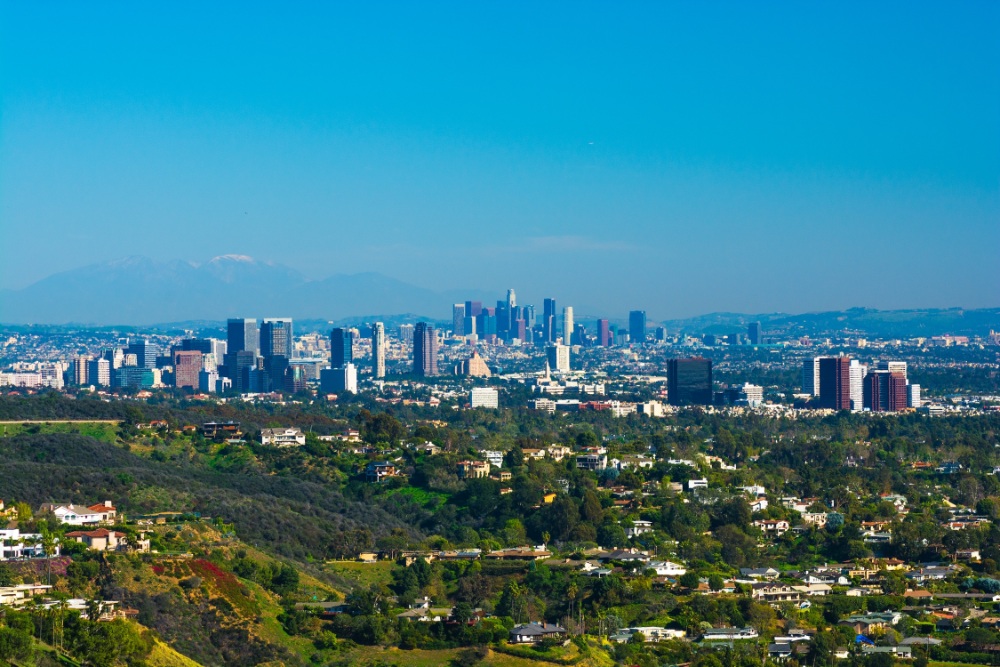 pacific palisades aerial view