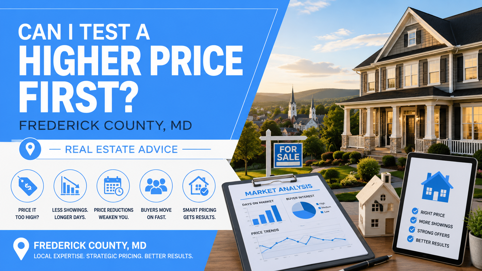 Can I Test a Higher Price First? | Frederick County MD Real Estate Advice