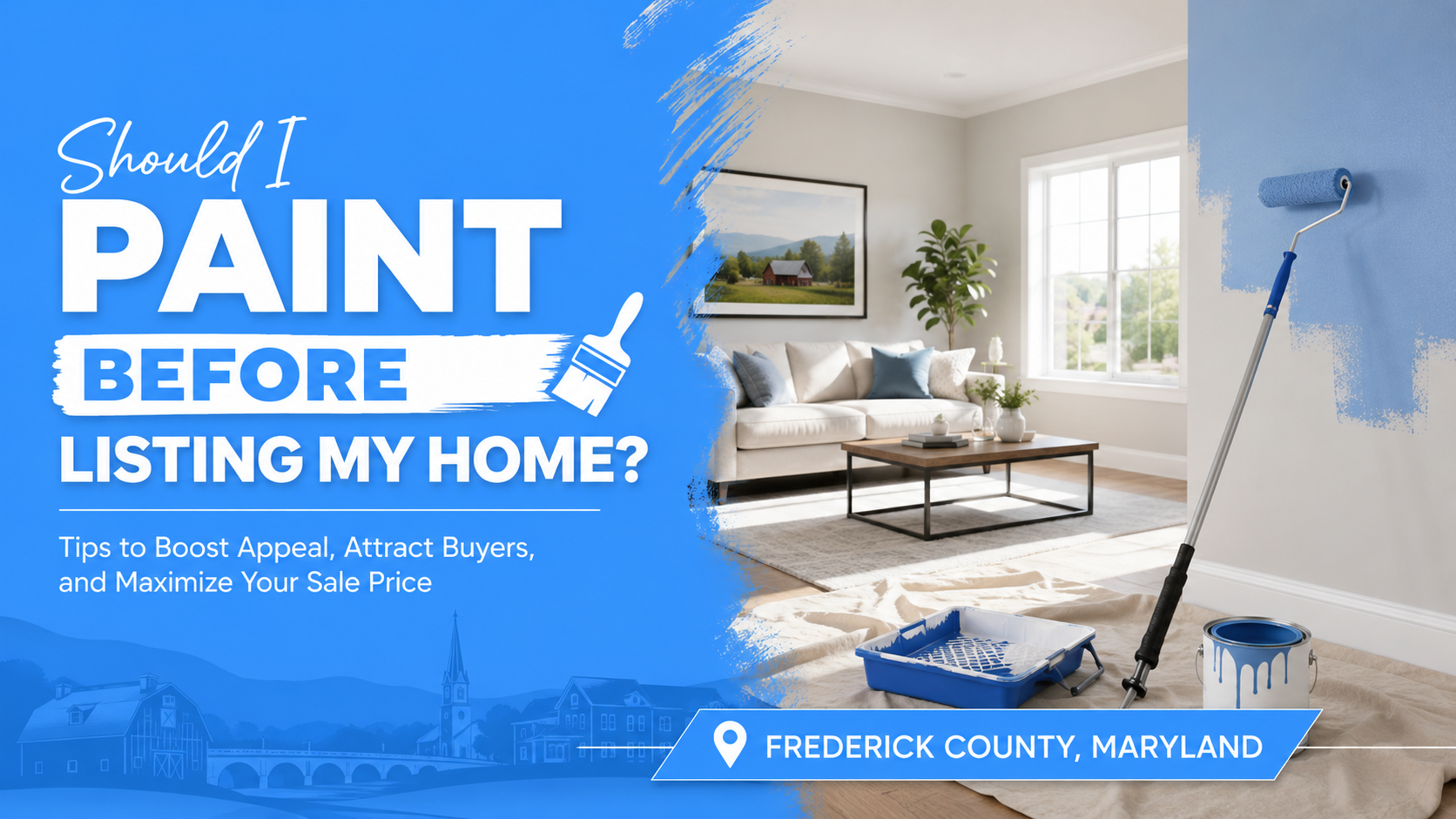 Should I Paint Before Listing My Home in Frederick, MD?