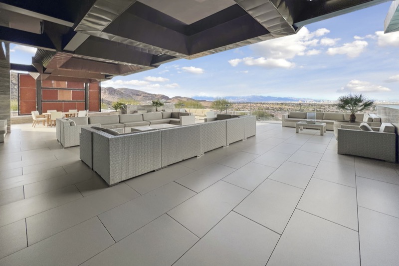 Covered terrace at 12 Twisted Rock Court in Las Vegas