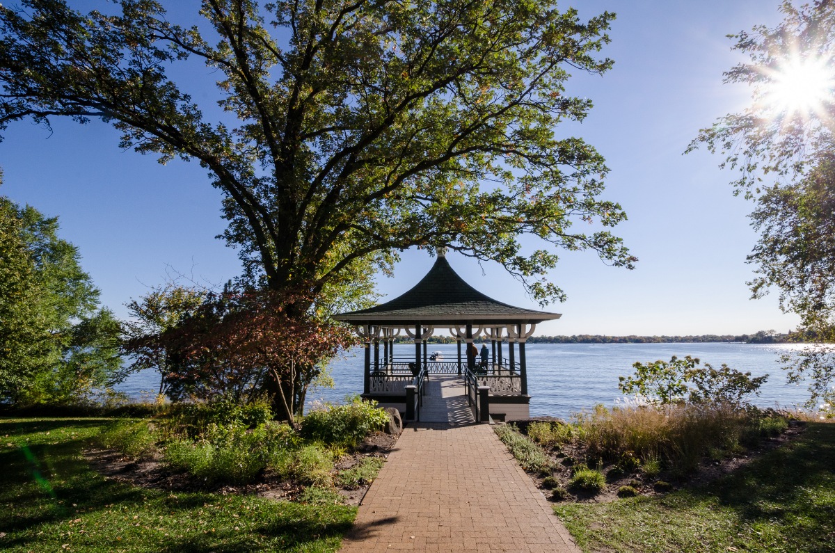 View Of A Gazebo Patio Deck