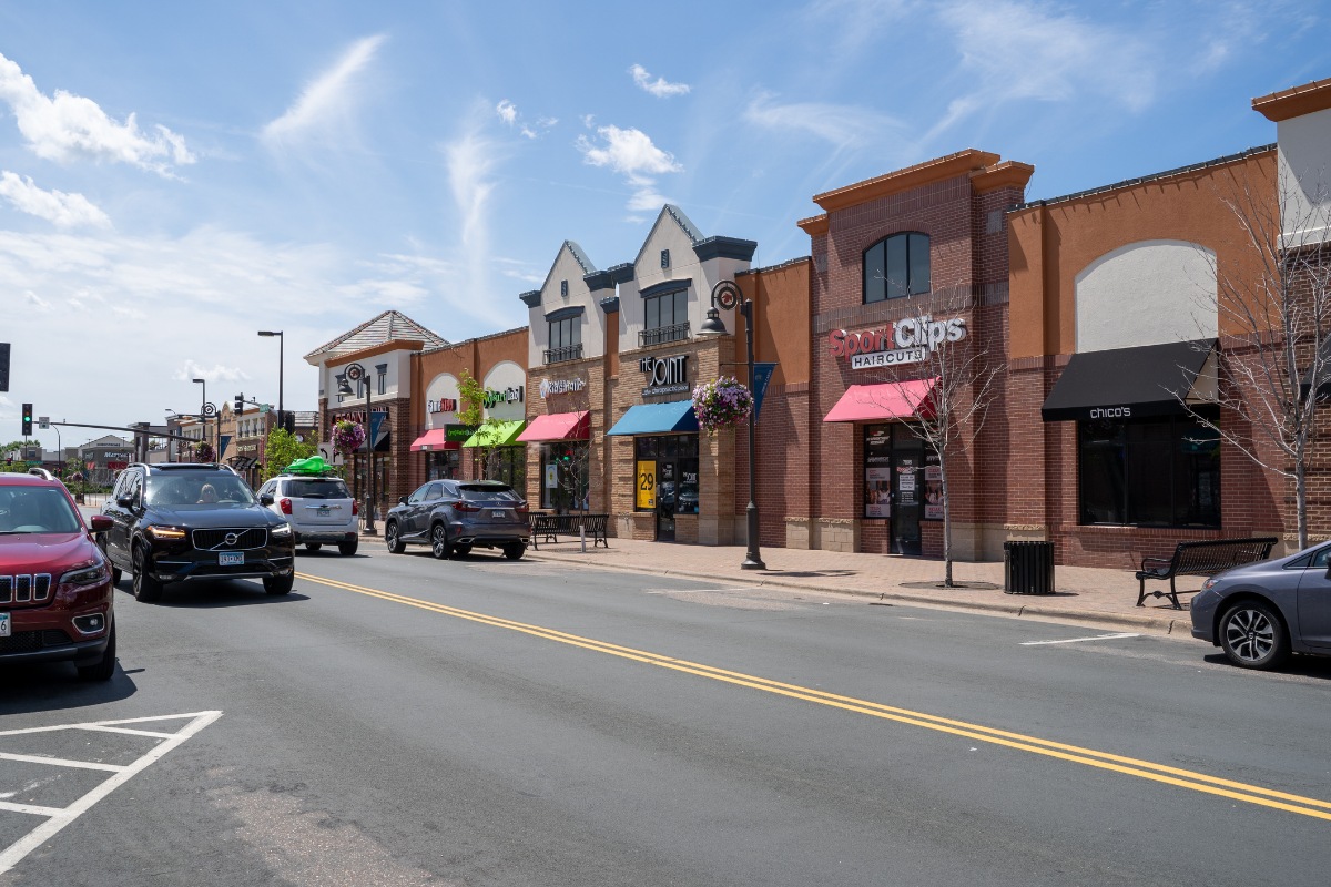 View Of The Shops And Restaurants