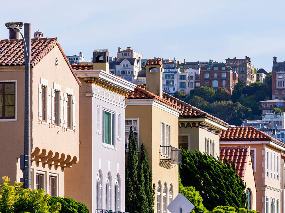 Row of houses in San Francisco
