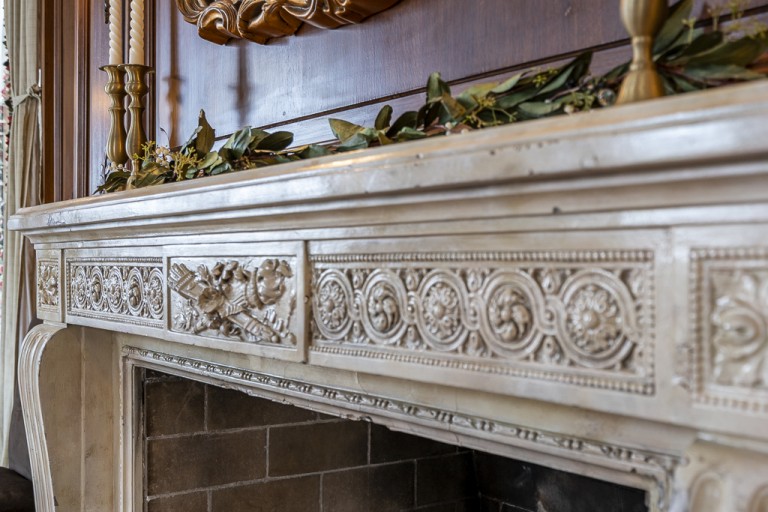 3532 Ridgewood carved mantel