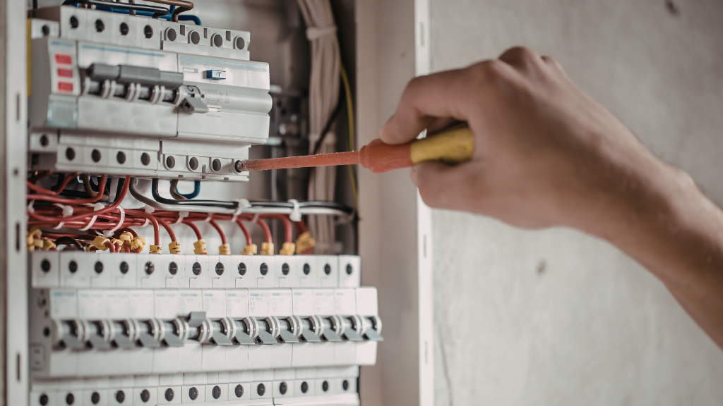 Residential electrical panel inspection during a home showing in MetroWest Massachusetts