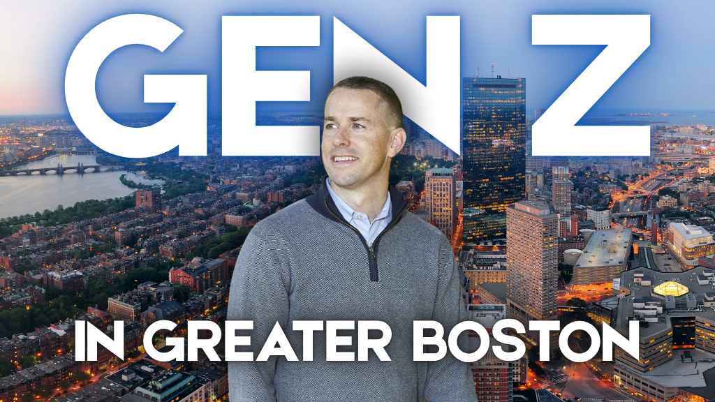 Boston skyline viewed from a Greater Boston suburb, Gen Z Buying Homes Greater Boston