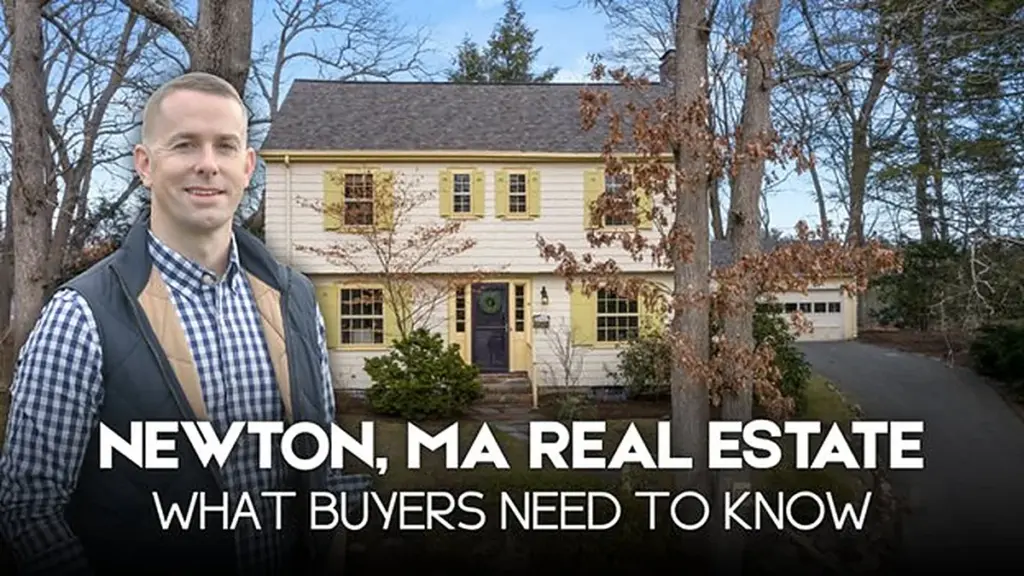 Paul Neavyn in front of a classic colonial-style Newton MA home, representative of the older homes in the Newton real estate market