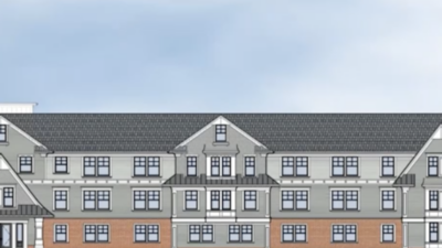 McKay Architects rendering of proposed Wellesley condos at 130 to 142R Worcester Street