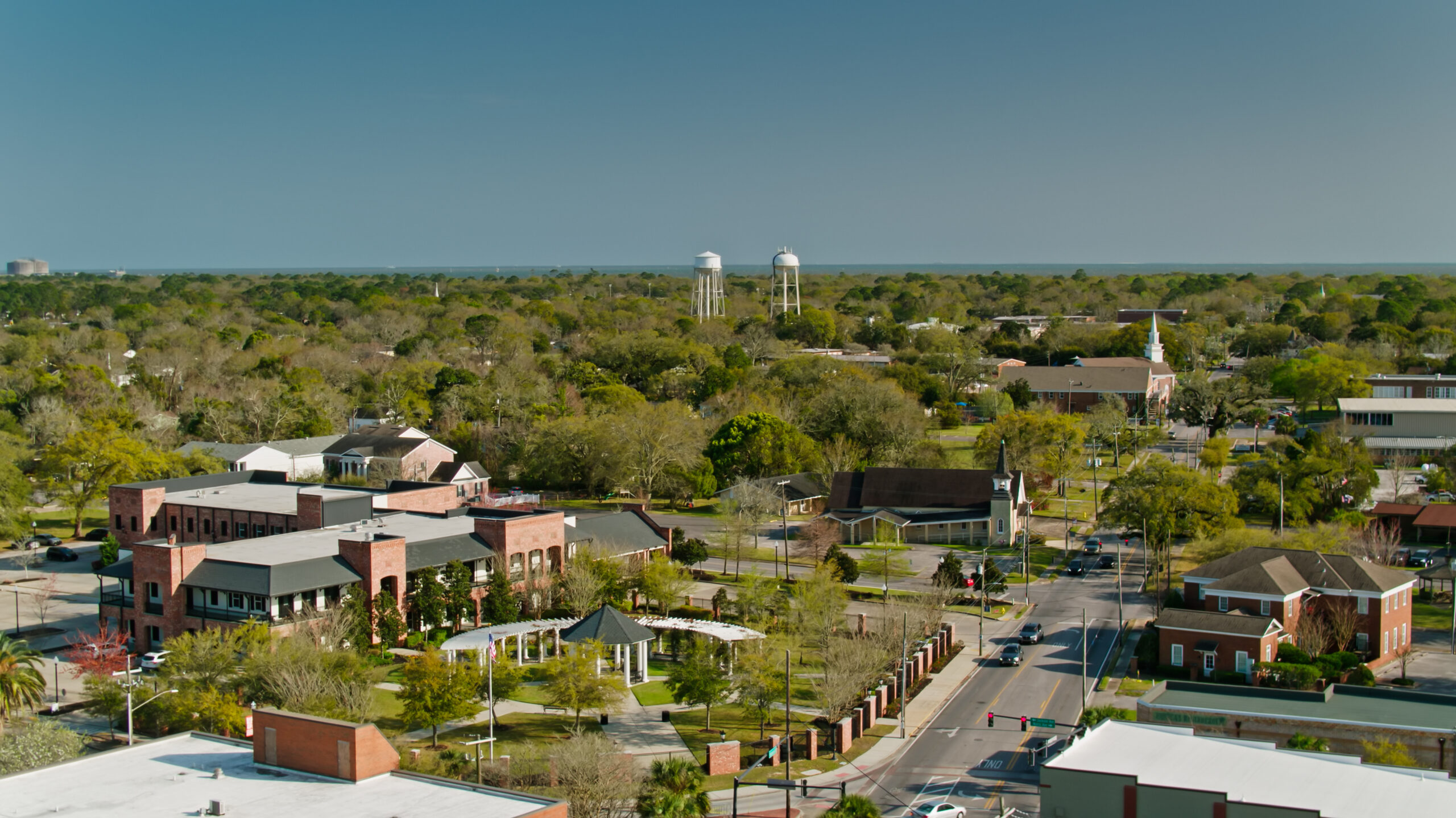 Aerial View of Pascagoula, Mississippi