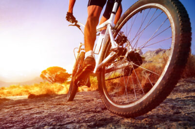 A guy on a bike