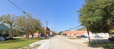 Main Street in downtown Martindale Texas looking toward the historic downtown district