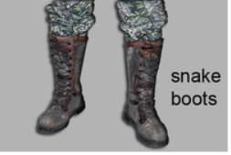 Snake boots recommended for walking Texas land and touring rural acreage in Central Texas