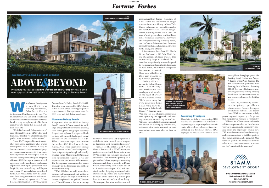 Group (SDG) Expands Yet Again, and Introduces New Luxury Real Estate Brokerage As seen in: Atlantic Ave Magazine  VISIT WEBSITE  Above & Beyond