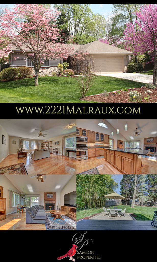 Vienna Home Just Listed and Open Sunday on Malraux Drive