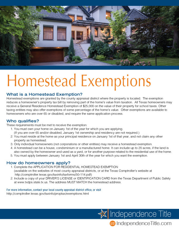 Homestead-Exemptions