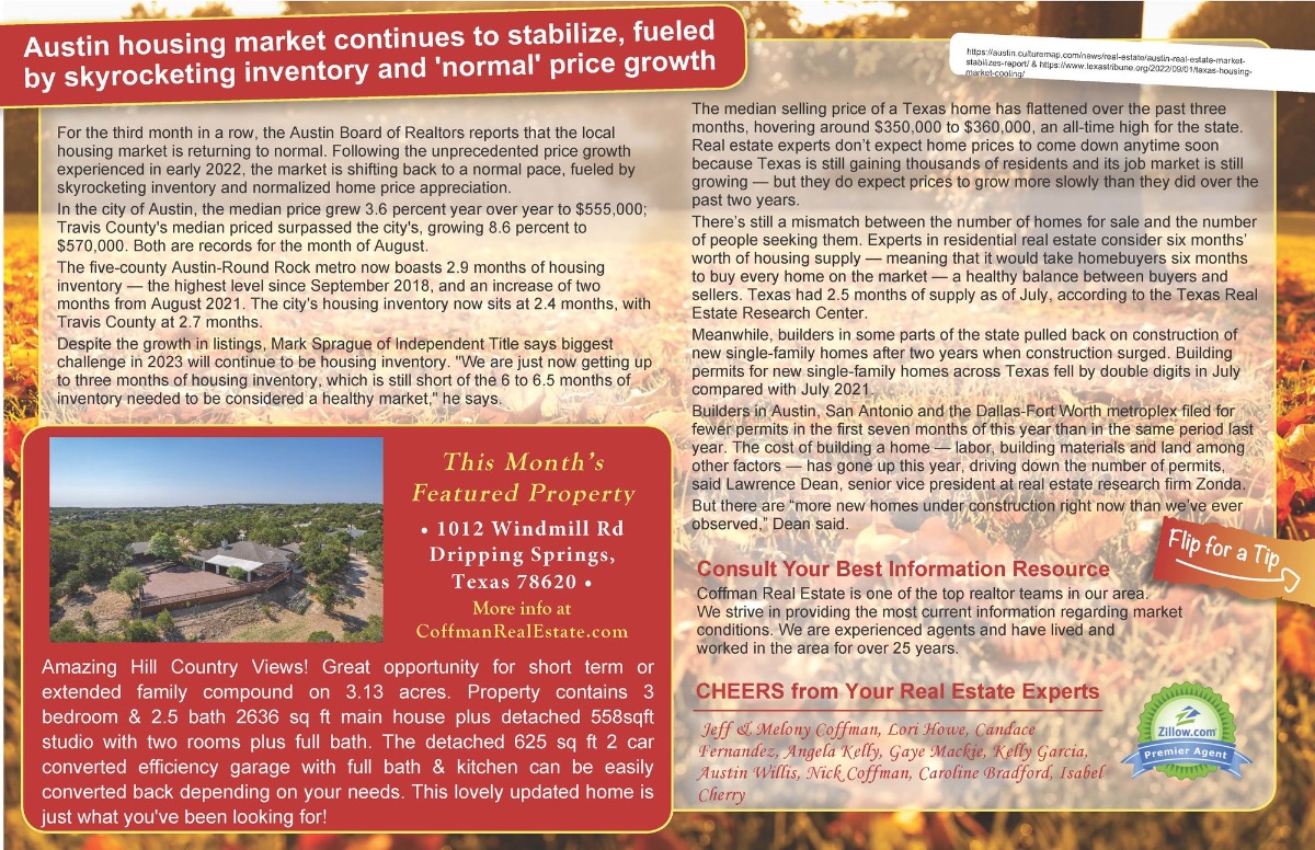 September 2022 Real Estate Market Updates 1