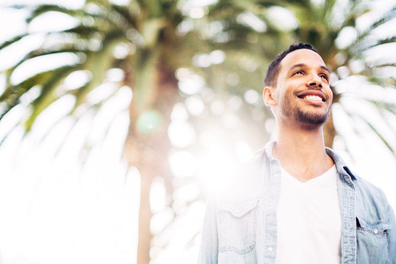 aerial panoramic view of high buildings at night