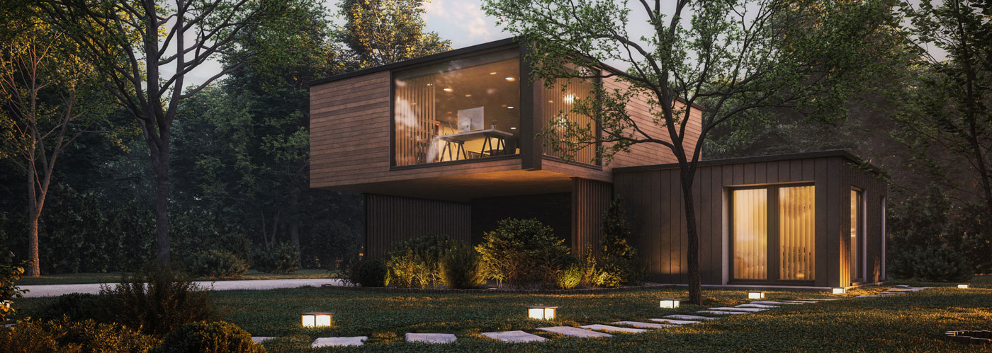 modern minimalist family villa