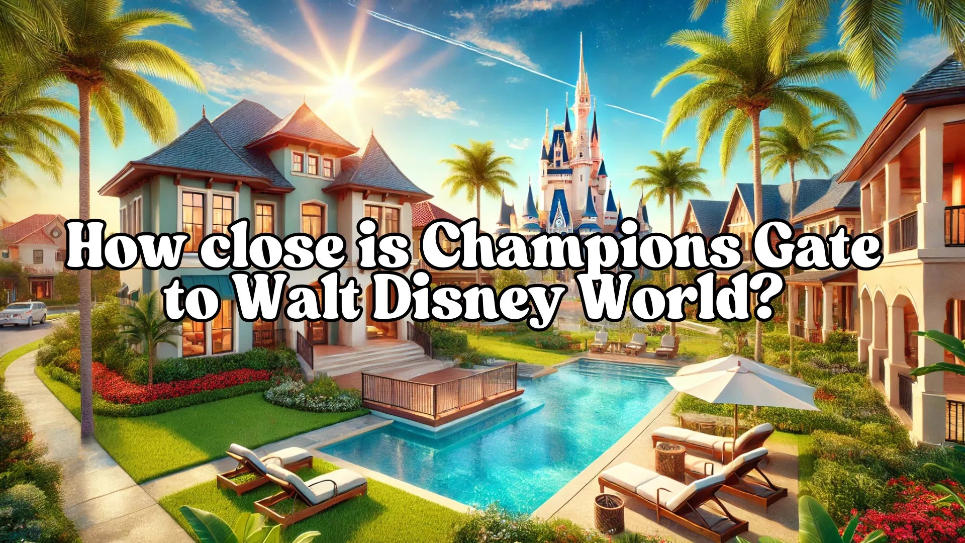 how close is champions gate to walt disney world