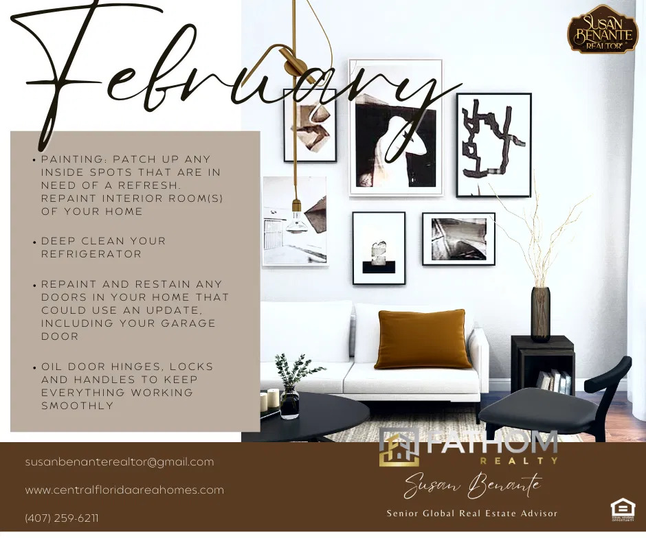 February Home Maintenance Tips, Florida real estate
