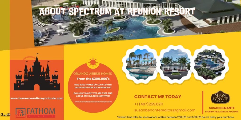 Spectrum+ at Reunion Resort Vacation townhomes for sale