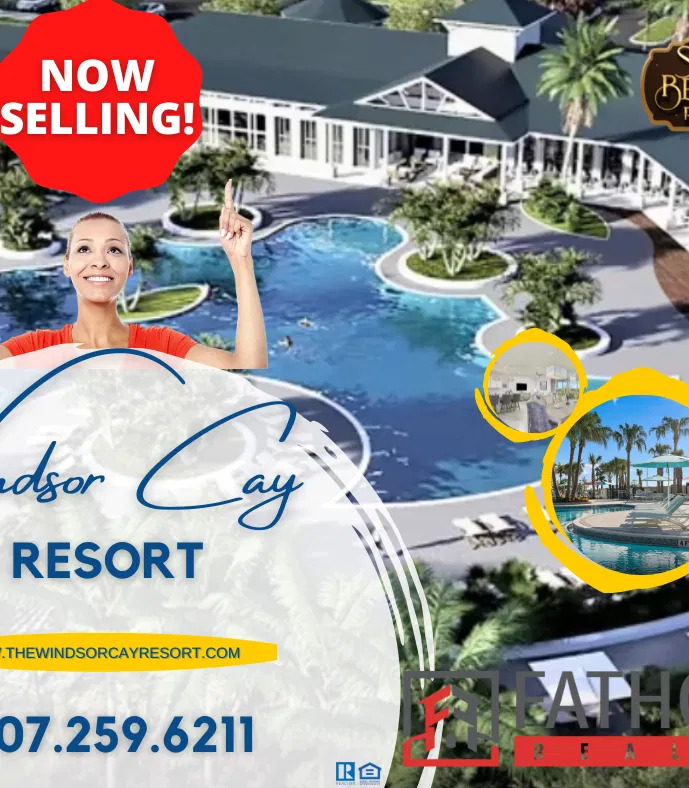 Now selling. Windsor Cay Resort