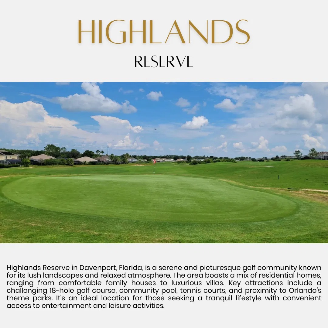 Highlands Reserve homes for sale in Davenport FL
