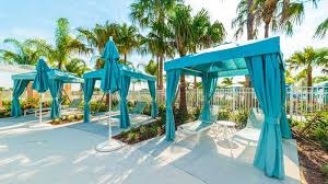 Solara Resort pool side cabanas